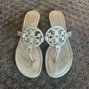 Silver Tory Burch sandals